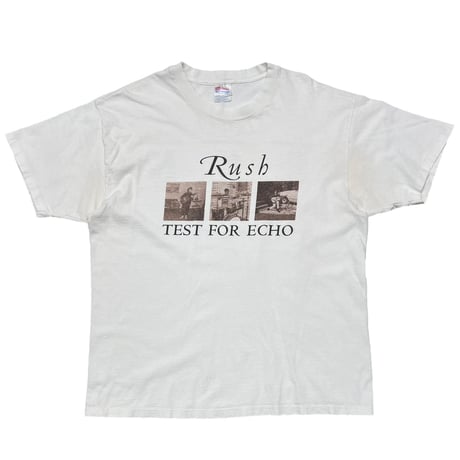 RUSH TEST FOR ECHO 1996-97 TOUR WHITE HANES XL 2714