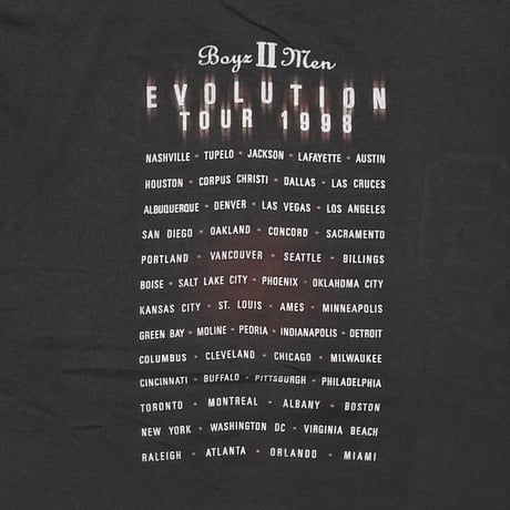 BOYZ Ⅱ MEN 1998 EVOLUTION TOUR STEDMAN BY HANES LARGE 3125