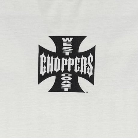 WEST COAST CHOPPERS IRON CROSS LS WHITE LARGE 1283