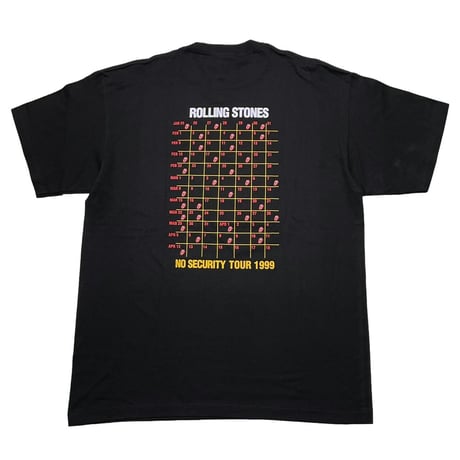 ROLLING STONES NO SECURITY TOUR 1999 SOF TEE XL 9032