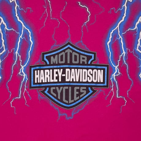 HARLEY DAVIDSON THUNDER & LIGHTNING OVP CLEVELAND OHIO PINK LARGE 9117