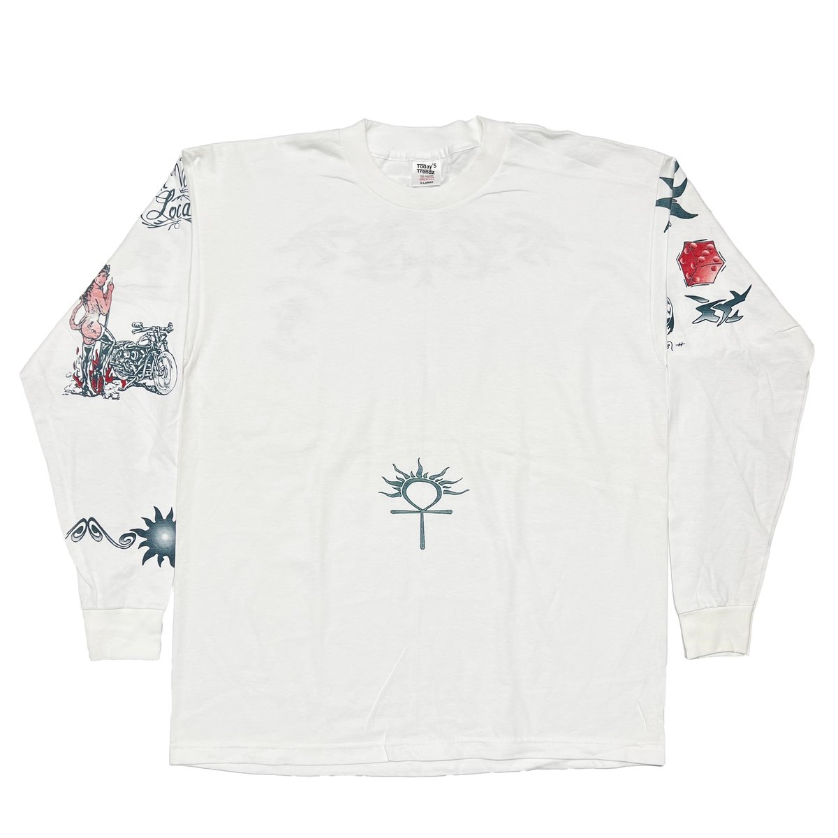 DENNIS RODMAN TATTOO LS WHITE XL | greatLAnd OSAKA