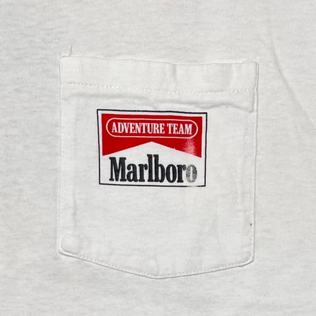 Marlboro ADVENTURE TEAM MOTORCYCLE POCKET TEE WHITE ONE SIZE FITS XL 6635