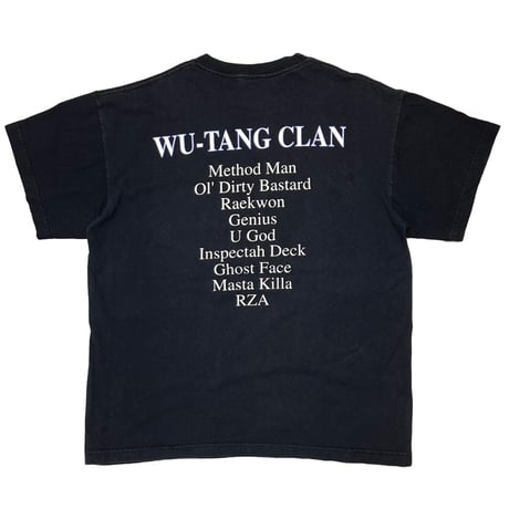 WU-TANG CLAN BLUE GLOBE LOGO BACK MEMBER POLYGRAM XL 2139