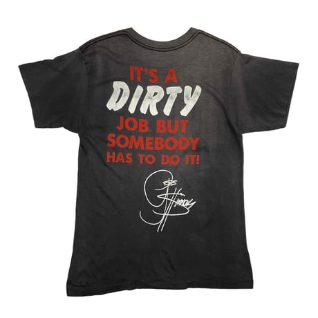 KISS 1987 IT'S A DIRTY JOB BUT SOMEBODY HAS TO DO IT! TEE FIT LIKE LARGE 7092