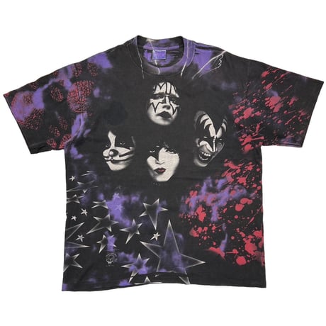 KISS 1996 ALIVE WORLD TOUR 96-97 OVER PRINT ALL SPORT XL 8377