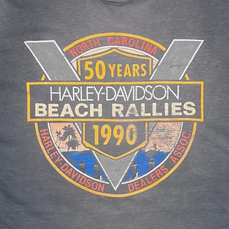 HARLEY DAVIDSON 1990 50YEARS NORTH CAROLINA HANES XXL 7975