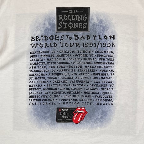 ROLLING STONES BRIDGES TO BABYLON WHITE ANVIL XL 5198