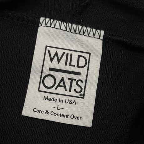 WEED SKULL L/S HOODED TEE 1993 WILD OATS  LARGE 4083