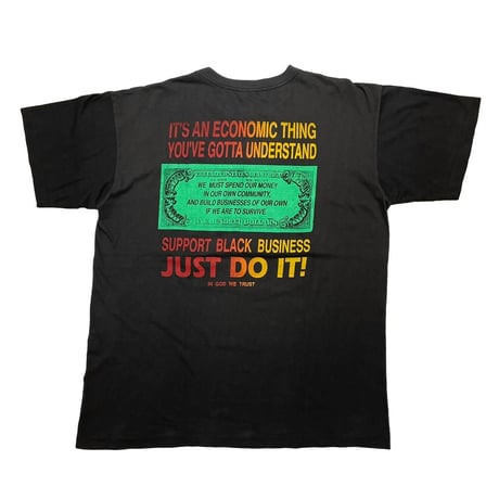MALCOLM X SUPPORT BLACK BUSINESS JUST DO IT TEE XL 9650