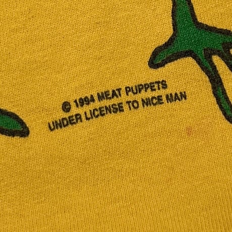 MEAT PUPPETS 1994 TOO HIGH TO DIE YELLOW FRUIT OF THE LOOM XL 5288