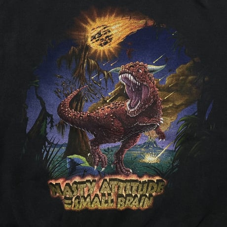 DISNEY VINTAGE ANIMAL KINGDOM NASTY ATTITUDE=SMALL BRAIN SWEAT LARGE 1870