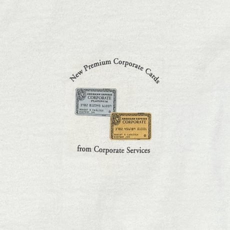 AMERICAN EXPRESS NEW PREMIUM CORPORATE CARDS LS  WHITE HANES LARGE 3846