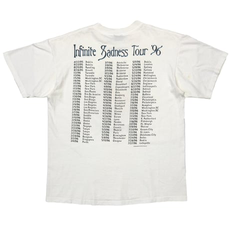 THE SMASHING PUMPKINS INFINITE SADNESS TOUR '96 WHITE GIANT by TEE JAYS XL 1464