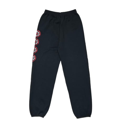 RED HOT CHILI PEPPERS AZTEC SIDE LOGO SWEAT PANT BLACK TULTEX LARGE 6354