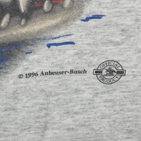 Budweiser 1996 3 FROGS AND CROCODILE GREY FITS XL 8120