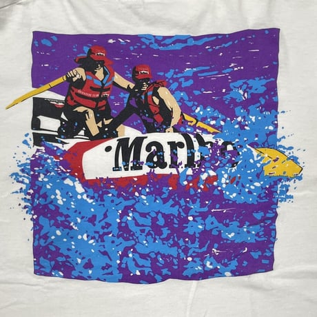 Marlboro ADVENTURE TEAM BOAT POCKET TEE WHITE FRUIT OF THE LOOM XL 9924
