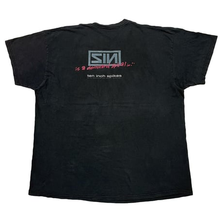 OLD & VINTAGE JESUS CHRIST SIN TEE NINE INCH NAILS PARODY DELTA XXL 0031