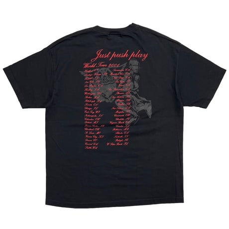 AEROSMITH DARK SORAYAMA JUST PUSH PLAY TOUR 2001 GINAT XL 0937