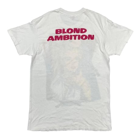 MADONNA BLOND AMBITION STRIKE A POSE 1990 TEE WHITE HANES LARGE 9634