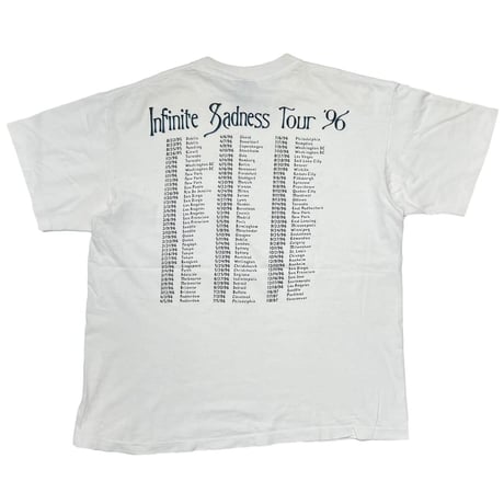 THE SMASHING PAMPKINS INFINITE SADNESS TOUR 1996 WHITE GIANT BY TEE JAYS XL 6202