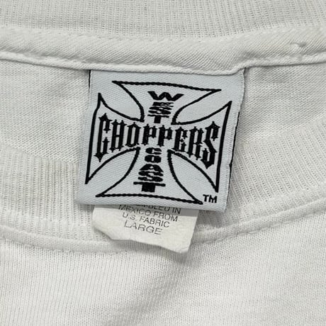 WEST COAST CHOPPERS IRON CROSS LS WHITE LARGE 1283