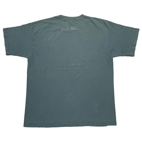 NIRVANA KURT COBAIN MEMORIAL 1997 LIGHT BLUE GIANT XL 0065