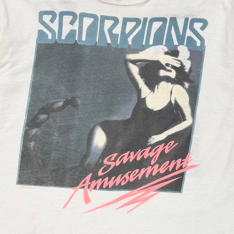 SCORPIONS SAVAGE AMUSEMENT WHITE LARGE 8616 | g