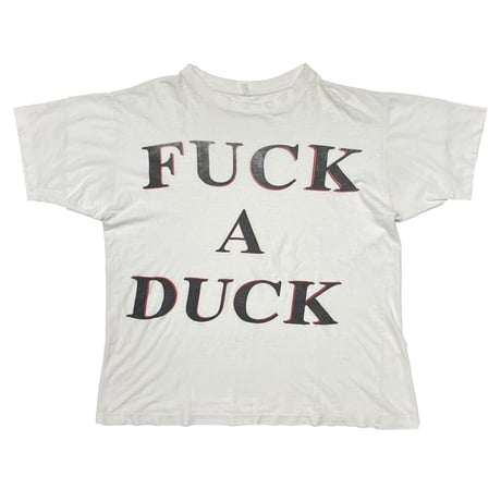 OLD & VINTAGE FUCK A DUCK WHITE FITS LARGE 6609