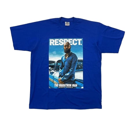 NIPSEY HUSSLE RESPECT THE MARTHON MAN TEE BLUE PRO CLUB XXL 8041