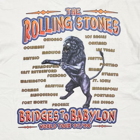 THE ROLLING STONES 1997 BRIDGES TO BABYLON BOOTLEG WHITE DELTA XL 4873