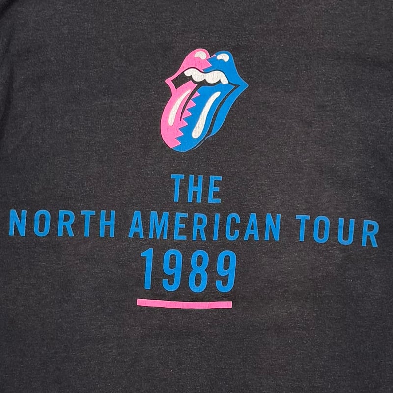 The Rolling Stones 1989 ヴィンテージ RARE VINTAGE Rolling Stones 1989 TOUR SHIRT large Steel