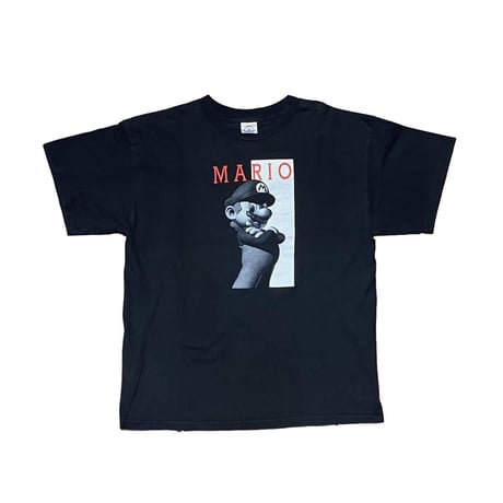 SUPER MARIO SCAR FACE TEE BLACK LARGE 5236