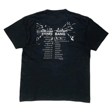 THE ROLLING STONES LIP & TONGUE A BIGGER BANG 2006 BLACK XL 3117