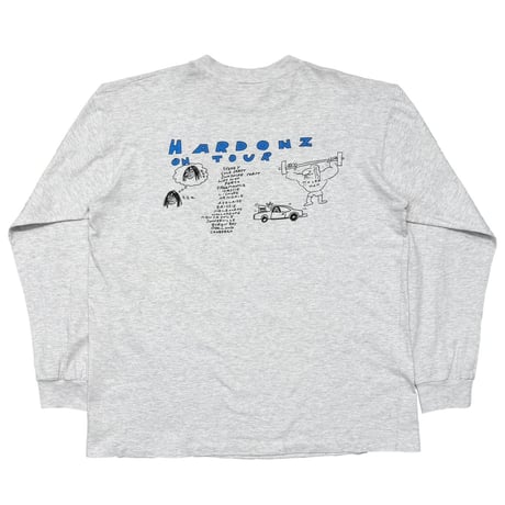 HARD-ONS TOO FAR GONE HARDONZ ON TOUR LS ASH GREY FITS XL 5648