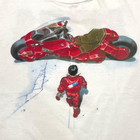 AKIRA 1988 KANEDA BIKE TEE WHITE FASHION VICTIM LARGE 1765