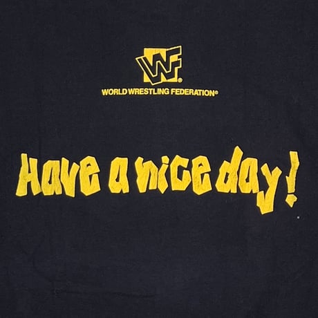 WWF 1996 Mick Foley MANKIND MASKED SMILE HAVE A NICE DAY! LARGE 0840