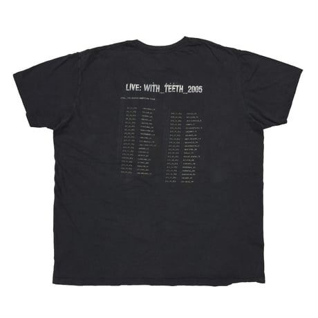 NINE INCH NAILS LIVE WITH TEETH 2005 FITS LARGE 8963