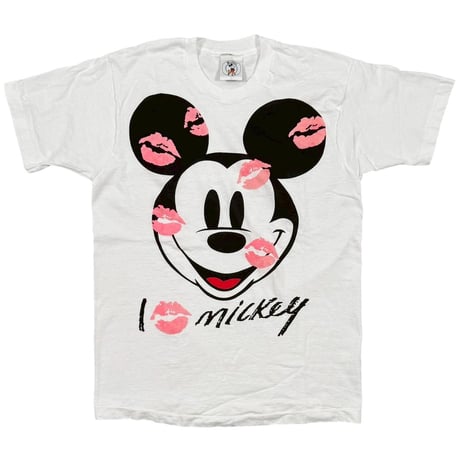 DISNEY VINTAGE MICKEY MOUSE KISS MARKS WHITE FITS LARGE 0241
