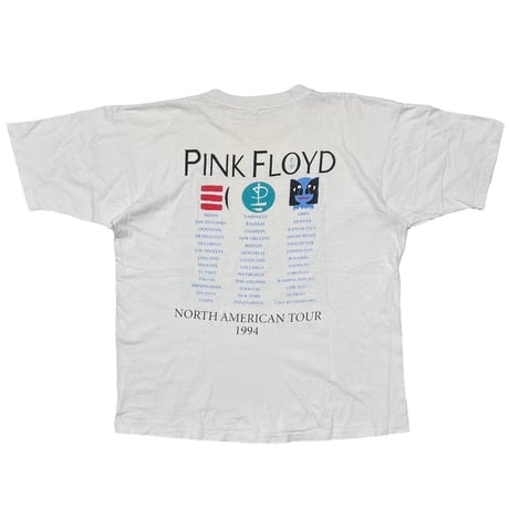 PINK FLOYD NORTH AMERICAN TOUR WHITE FITS XL 7033