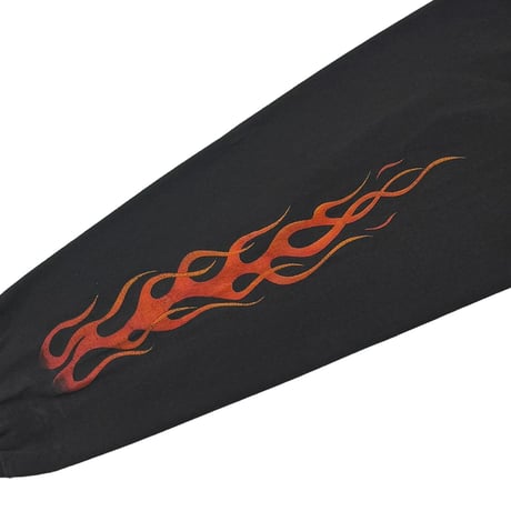 HARLEY DAVIDSON FLAMING SLEEVE SHELDON'S AUBURN LS XL 5942