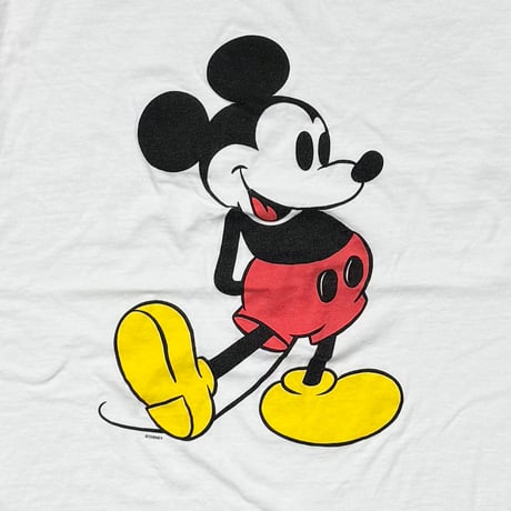 DISNEY VINTAGE CLASSIC MICKEY WHITE ONEITA LARGE 4308