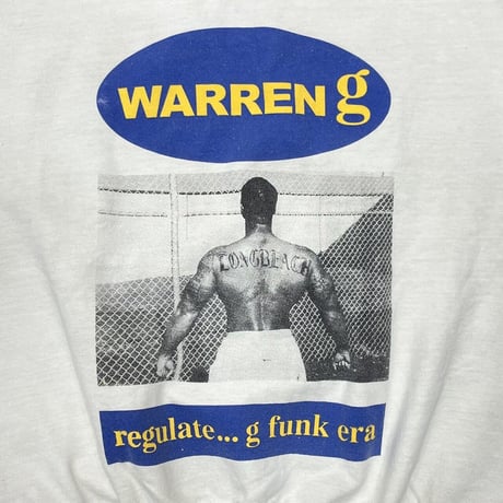 WARREN G FUNK ERA CREWNECK SWEAT WHITE FITS XL 3166
