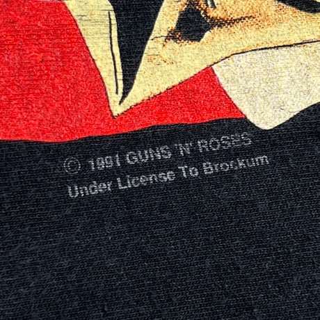 GUNS N' ROSES 91-92 SKULL AMERICAN FLAG BROCKUM XL 3318