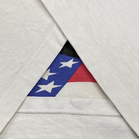 ROLLING STONES AMERICAN FLAG LIP & TONGUE VOODOO LOUNGE TOUR 94/95 WHITE BROCKUM XL 2381