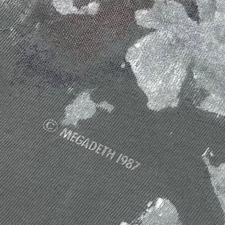 MEGADETH SKULL DOUBLESIDE PAINTED FADED BLACK FITS XL 4940