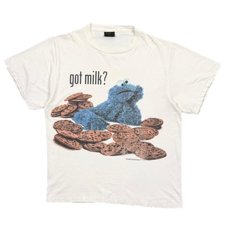 90s USA製 Cookie Monster Tシャツ got milk? L CATEGORY SESAME STREET | greatLAnd OSAKA 90s USA製 Cookie Monster