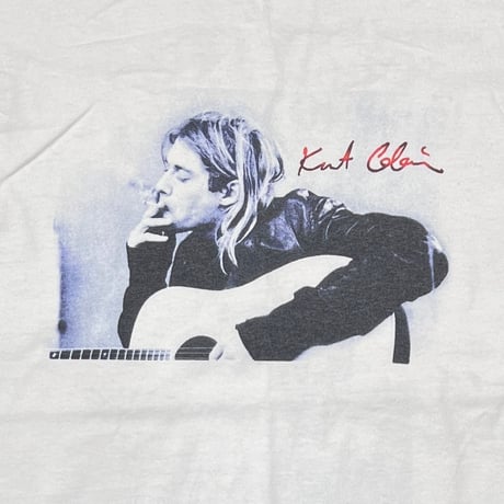 KURT COBAIN THE END OF MUSIC LEFT HANDED NIRVANA WHITE ANVIL XL 1604