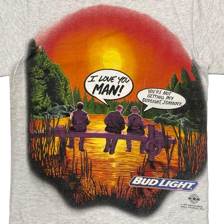 Budweiser 1996 BUD LIGHT I LOVE YOU MAN! GREY CHANGES MEDIUM 9870