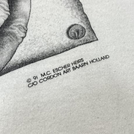 M.C.ESCHER 1991 OVP TEE WHITE FITS XL 0650